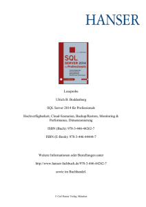 SQL Server 2014 für Professionals