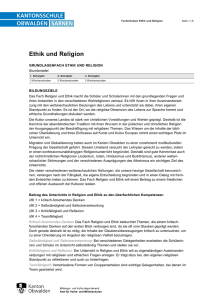 KSO Lehrplan Ethik und Religion 2012