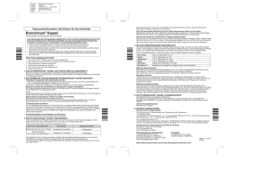 Bronchicum® Kapsel Gebrauchsinformation