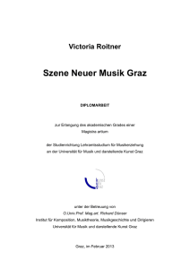 Szene Neuer Musik Graz - Kunstuniversität Graz