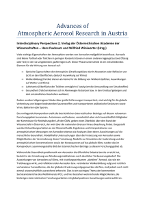Advances of Atmospheric Aerosol Research in Austria