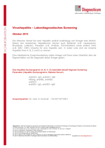 Virushepatitis – Labordiagnostisches Screening