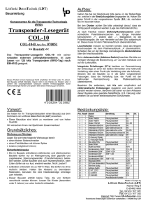 Transponder-Lesegerät COL-10