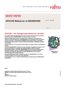 White Paper: APACHE Webserver im BS2000/OSD