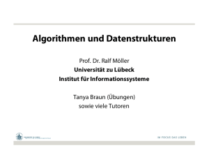 Algorithmen und Datenstrukturen - IFIS Uni Lübeck