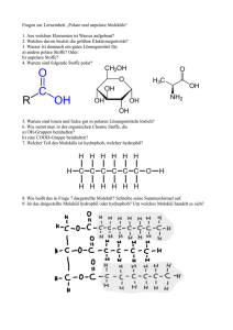 Polare und unpolare Moleküle