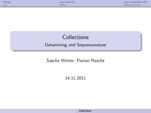 Collections - Datamining und Sequenzanalyse