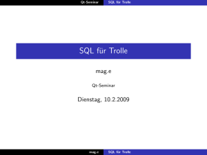 SQL für Trolle