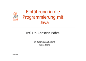 Einführung in die Programmierung mit Java