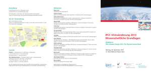 IPCC Klimaänderung 2013 Wissenschaftliche Grundlagen