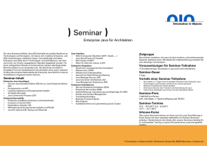 Enterprise Java für Architekten Schulung / Seminar / Training