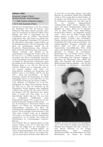 Ullmann, Viktor Komponist, Dirigent, Pianist