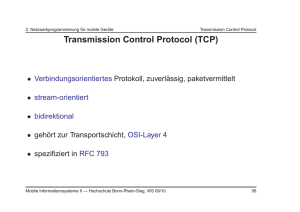 Transmission Control Protocol (TCP)