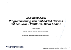 Programmierung von Embedded Devices mit der Java 2 Plattform