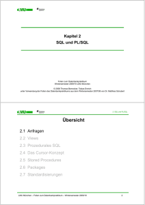 SQL und PL/SQL - DBS