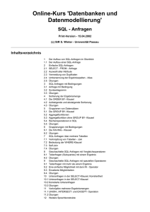 SQL-Anfragen