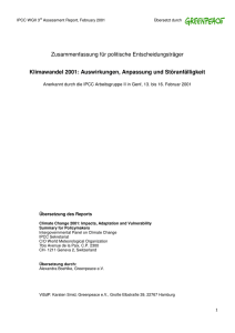 Auswirkungen, Anpassung und Störanfälligkeit