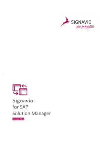 Signavio for SAP Solution Manager