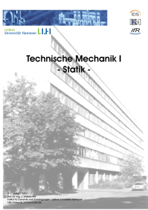 Technische Mechanik I - Statik -