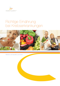 Broschüre "Richtige Ernährung bei Krebserkrankungen"