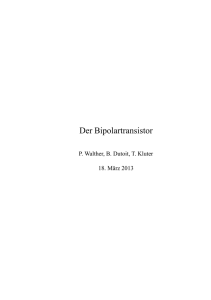 Der Bipolartransistor