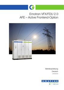 Emotron VFX/FDU 2.0 AFE – Active Frontend