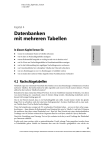 Datenbanken mit mehreren Tabellen