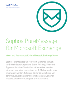 Sophos PureMessage für Microsoft Exchange