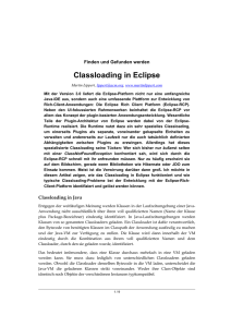 Classloading in Eclipse