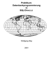 Praktikum: Datenbankprogrammierung in SQL/ORACLE