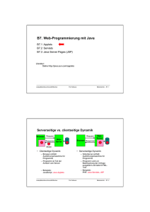 B7. Web-Programmierung mit Java