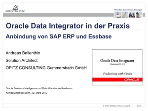 Oracle Data Integrator in der Praxis