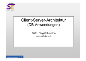 Client-Server-Architektur - Das Fachgebiet Software Engineering