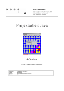 Projektarbeit Java - BFH-TI / Organisation