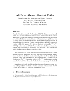 All-Pairs Almost Shortest Paths