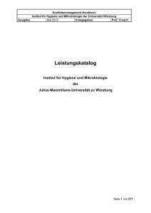 Leistungskatalog - Institut für Hygiene und Mikrobiologie