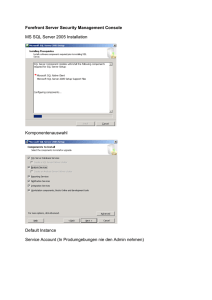 Forefront Server Security Management Console MS SQL Server