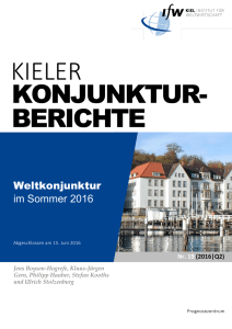 Kieler Konjunkturberichte Nr. 19 (2016|2).