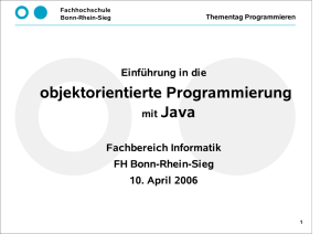 objektorientierte Programmierung