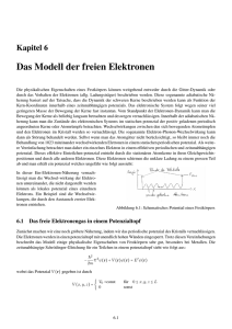 Das Modell der freien Elektronen