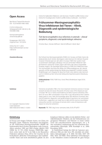 Open Access Frühsommer-Meningoenzephalitis- Virus
