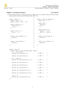 Aufgabe 1 (Programmanalyse): (14 Punkte)