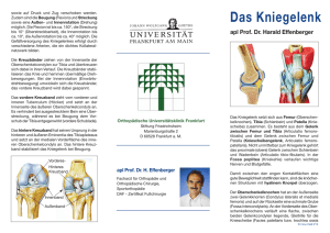 Das Kniegelenk - Implantat