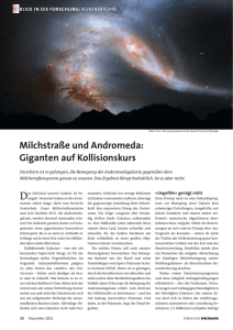 Milchstraße und Andromeda: Giganten auf Kollisionskurs