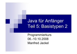 Java für Anfänger