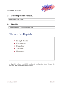 Oracle ® PL/SQL