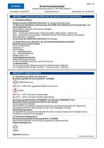 Sicherheitsdatenblatt