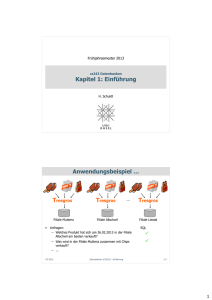 Kapitel 1: Einführung Anwendungsbeispiel …