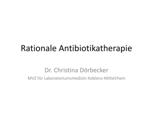 Rationale Antibiotikatherapie