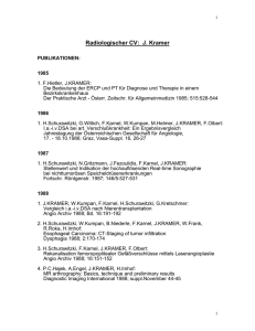 Radiologischer CV: J. Kramer - radiologie